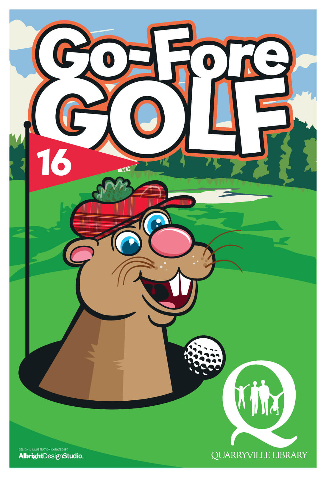 Illustration: Go-Fore Golf Promo Poster