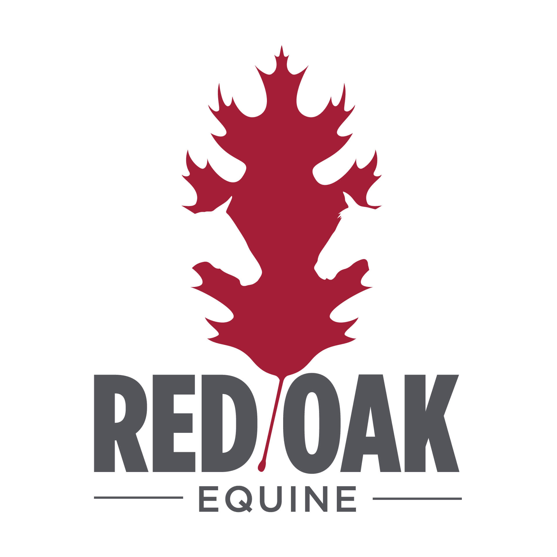 Identity: Red Oak Equine Logo